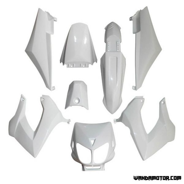 Plastic kit Derbi Senda white model 2